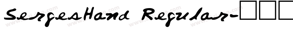 SergesHand Regular字体转换